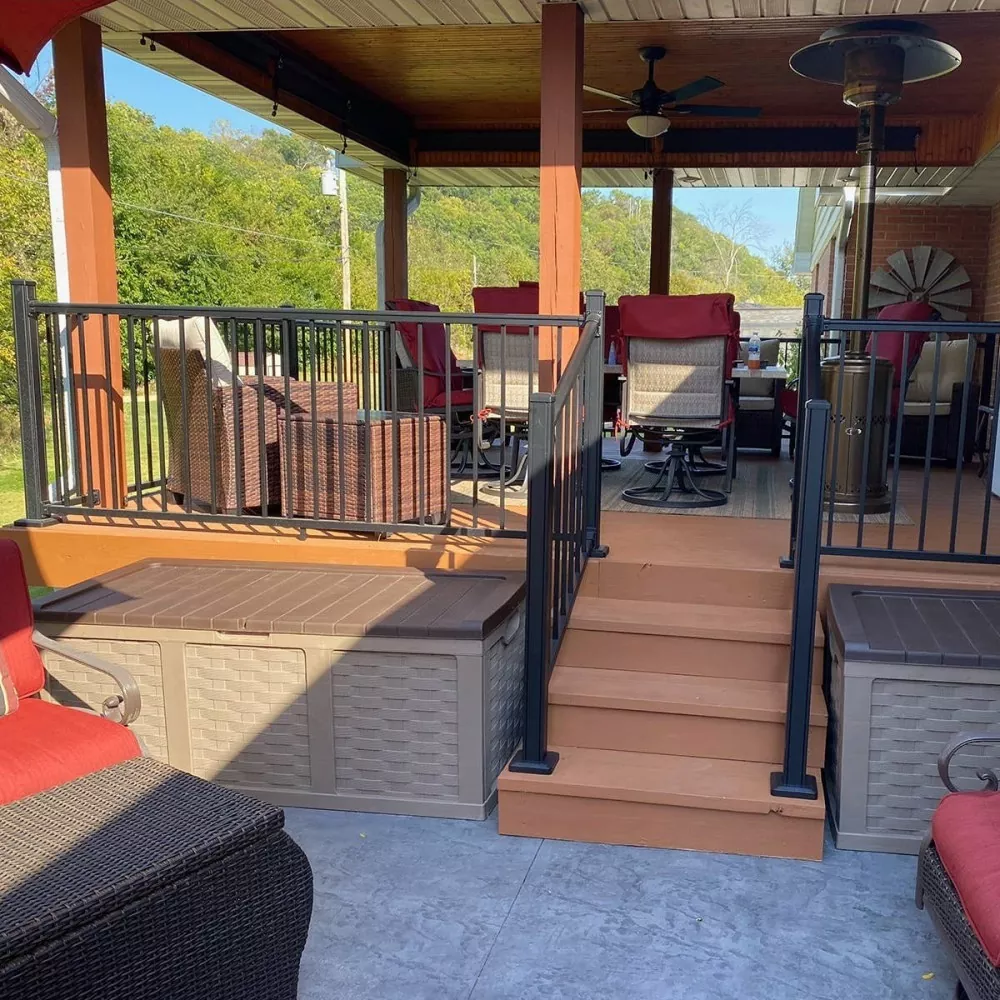 屋外用アルミ階段手すり