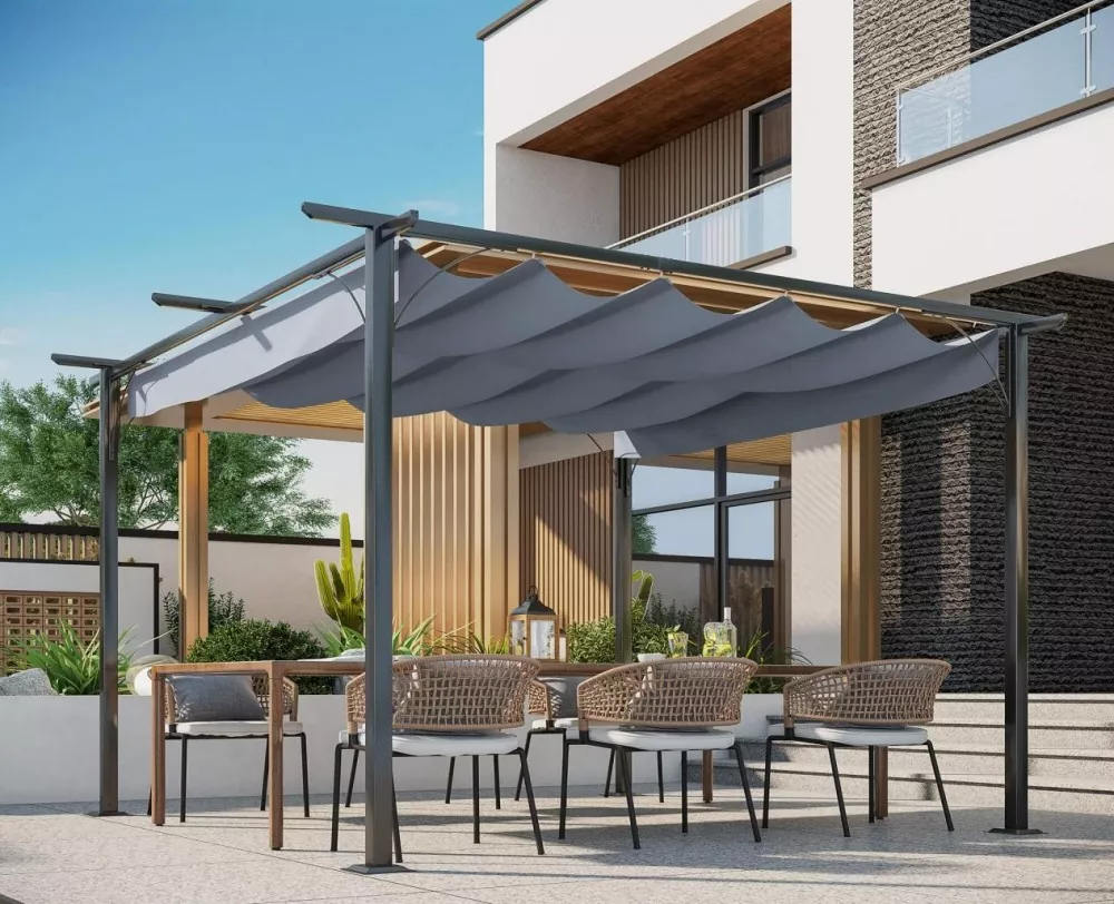 Adjustable Shade Pergola