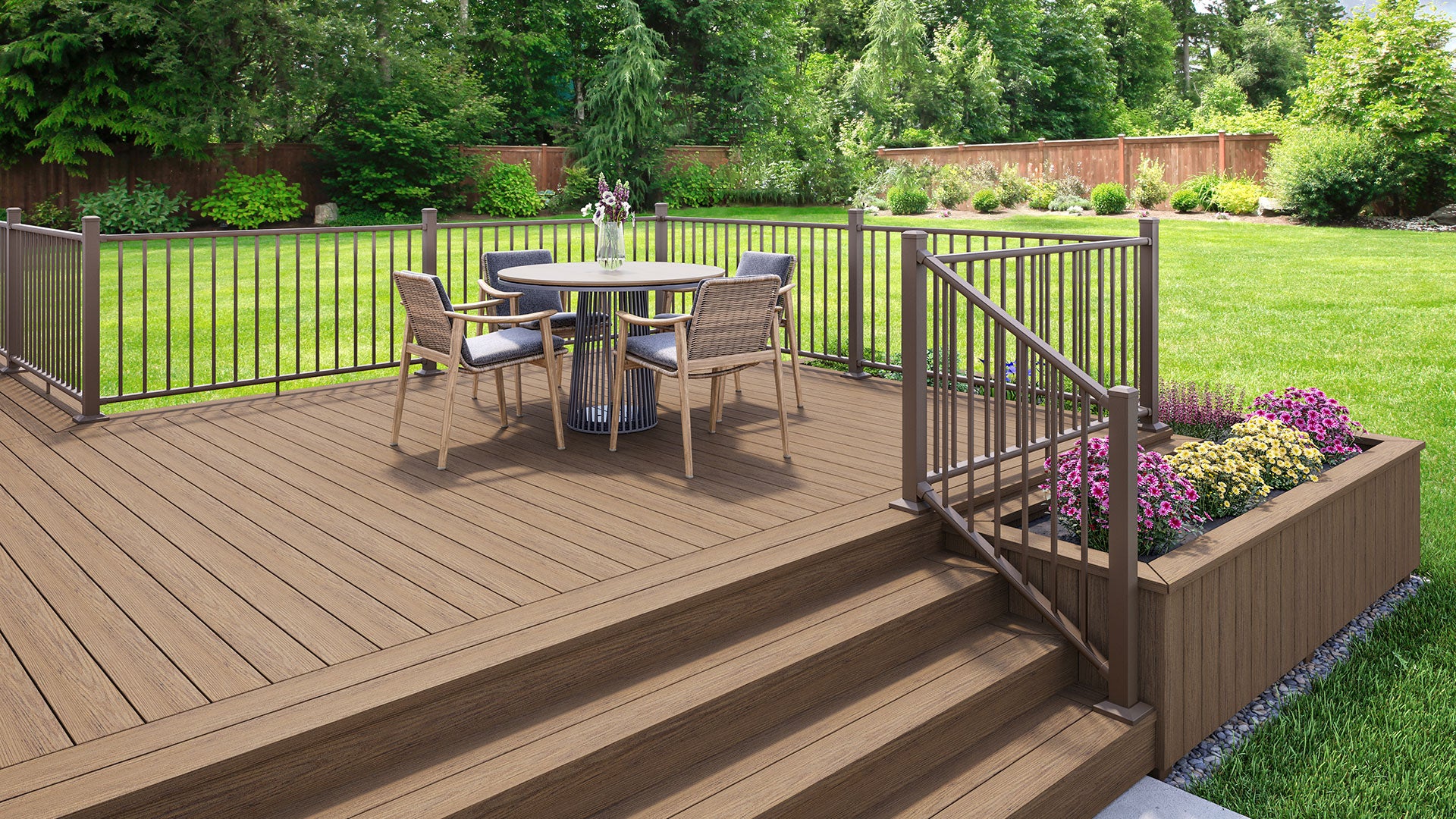 Vionta Metal Aluminum Deck Railing